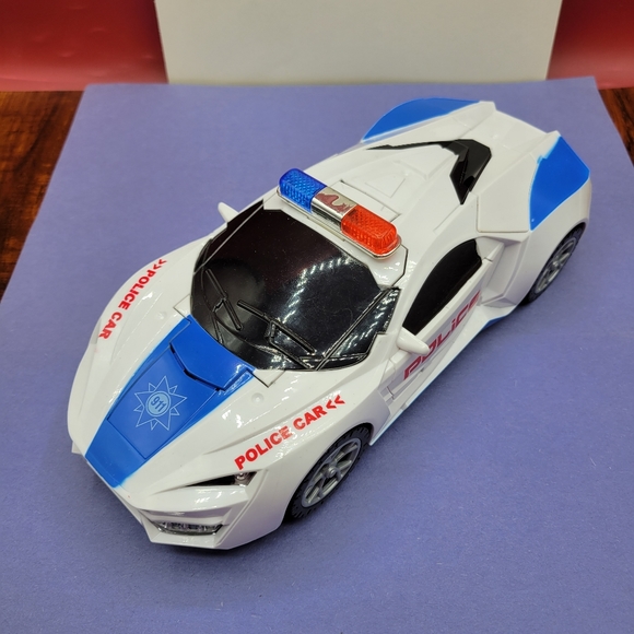 unbranded Toys 2in Robot Toy Police Car Transformer Robot With